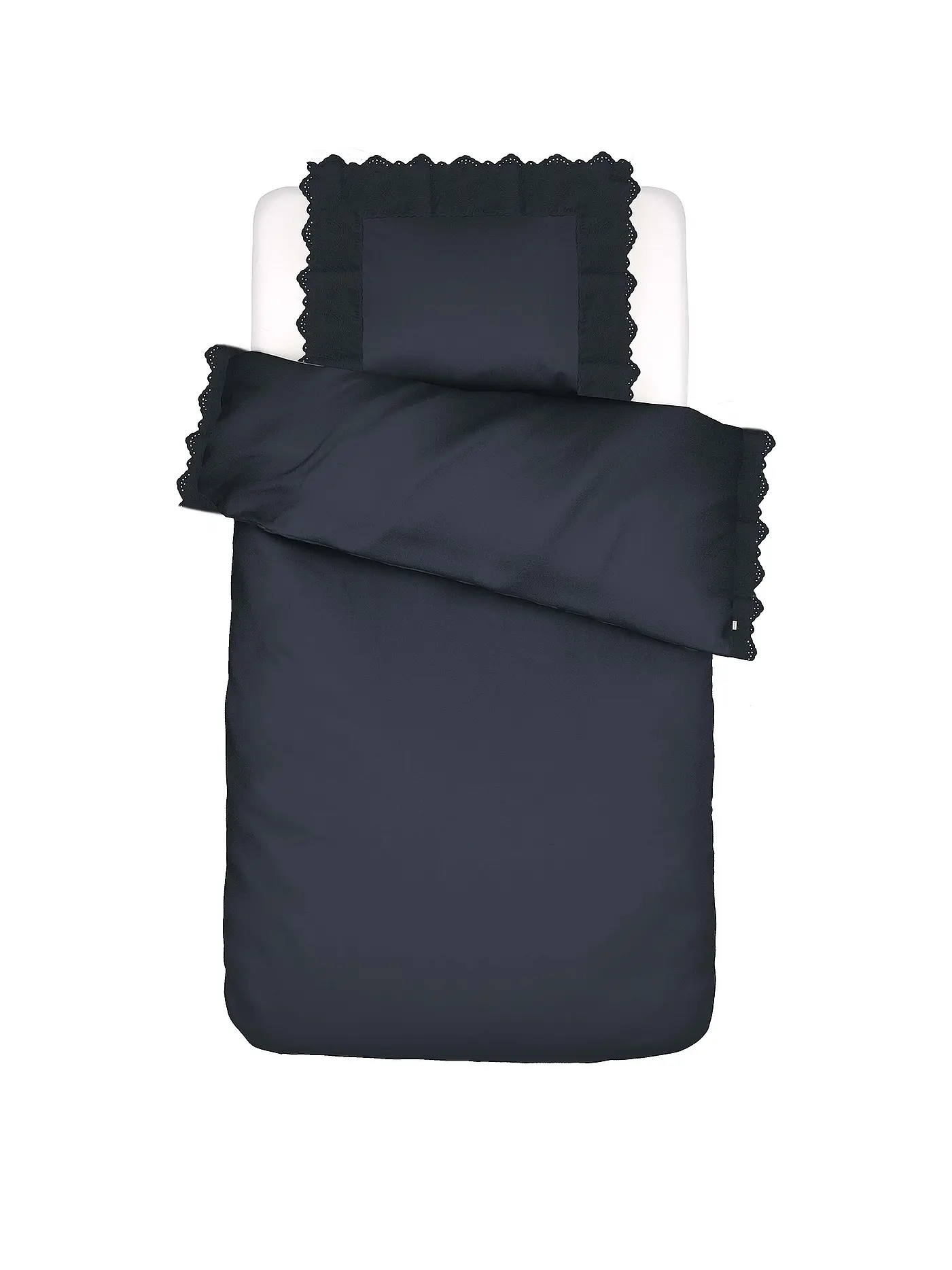 ESSENZA | Baumwoll Bettwäsche MAEN 70x90cm / 140x200cm Nightblue | 